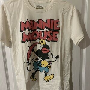 Disney Minnie Mouse Tee - Cream and Black